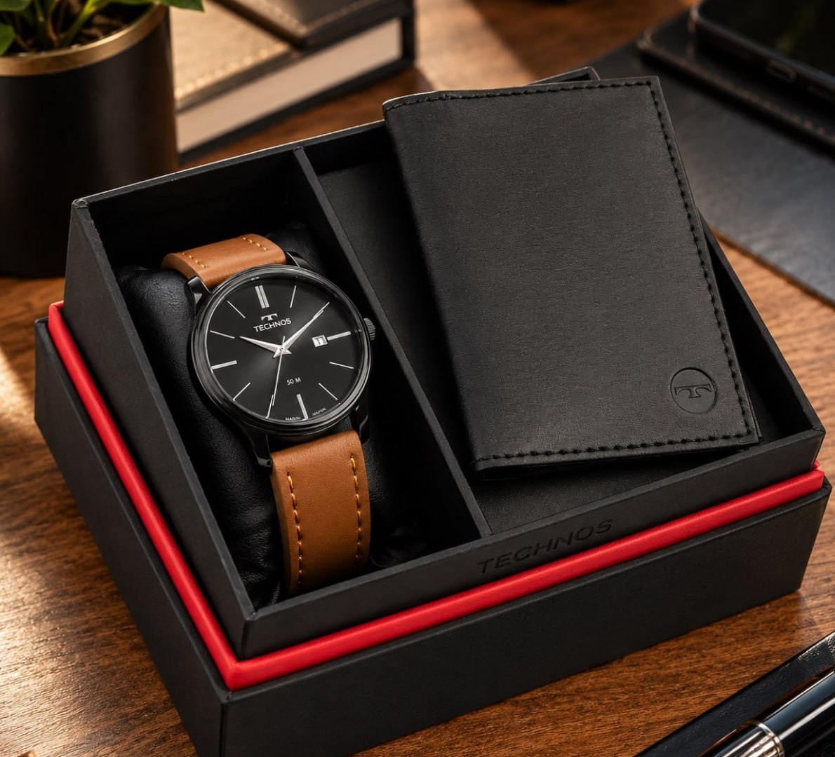 ⌚️ Kit Relógio Technos Steel