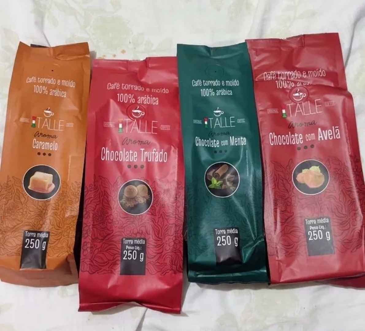☕️ Kit 4 Cafés Torrado E Moído Aromatizados - Todos os Aromas