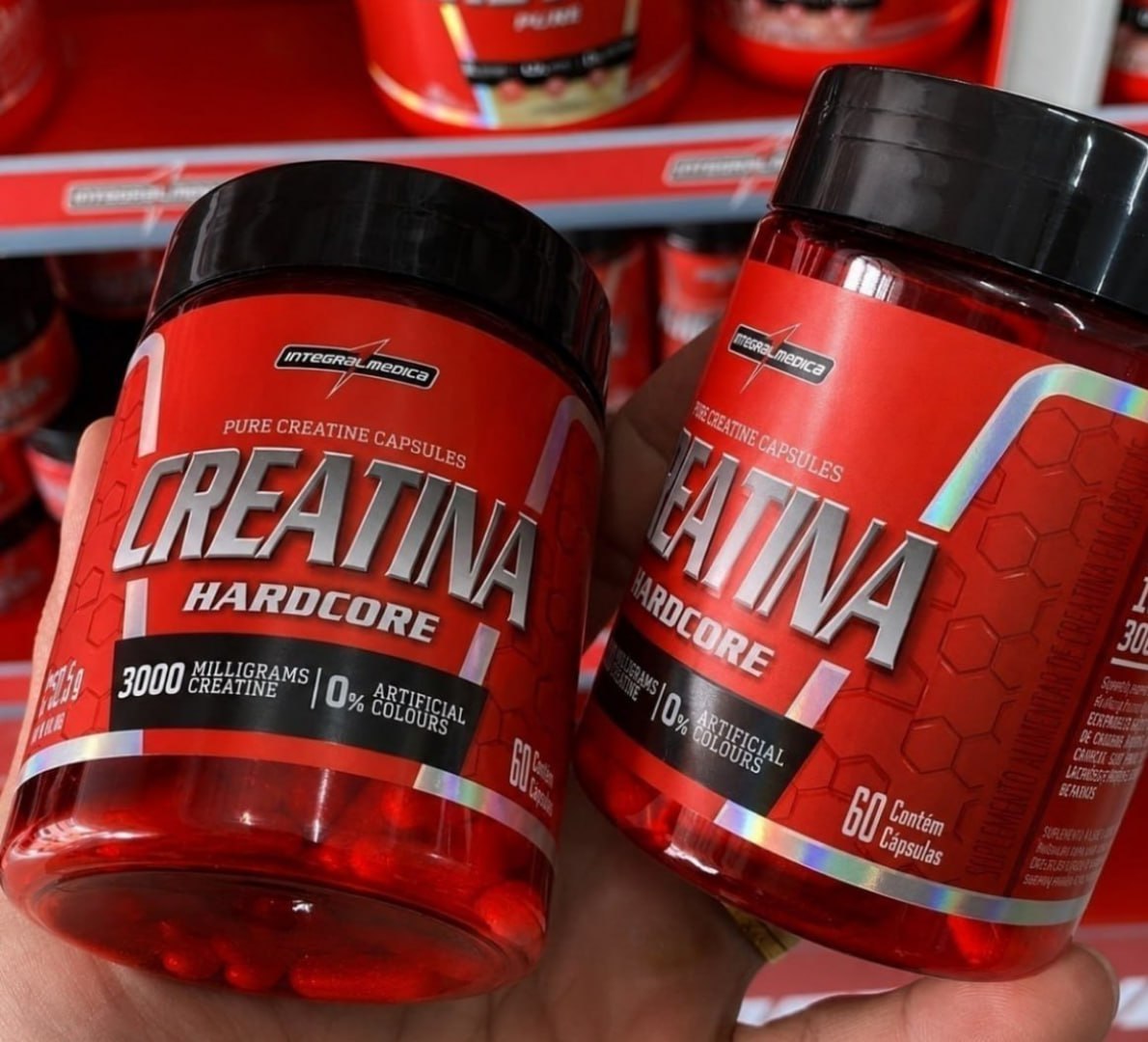 💪 Creatina Hardcore 60 Cápsulas Monohidratada