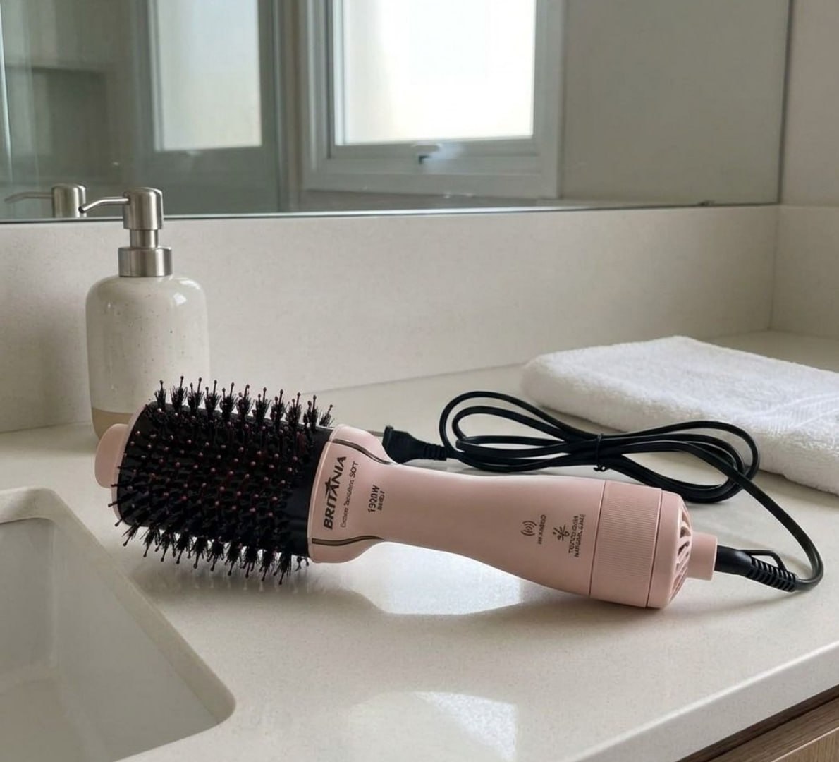 ✅ Escova Secadora Britânia Bivolt 1300w Soft