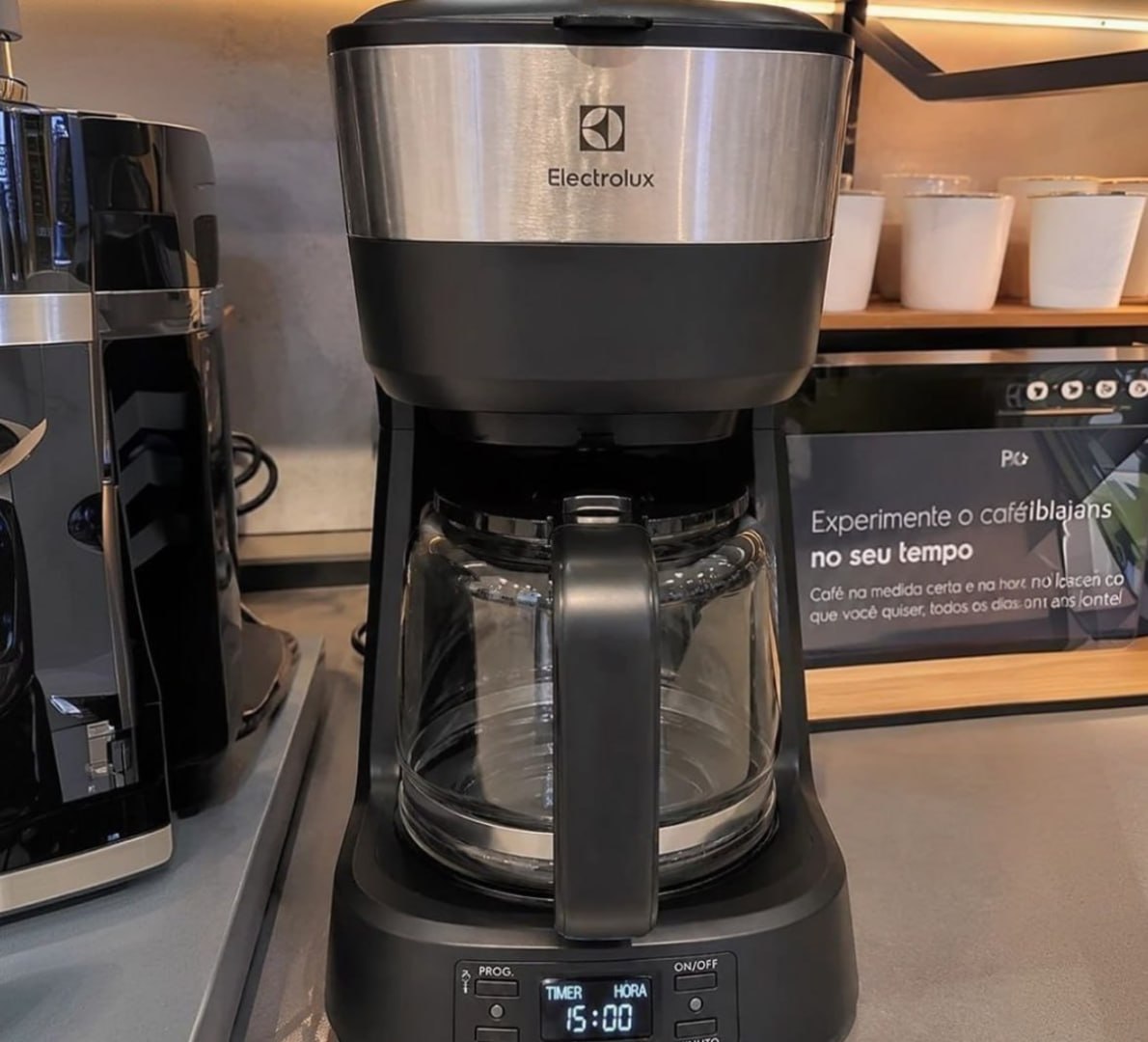 ☕️ Cafeteira Elétrica Electrolux Inox 1,2L, Função Timer e Painel Digital
