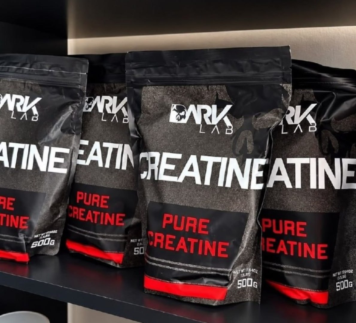 💪 Creatina Monohidratada Pura 500g Dark Lab, 3x