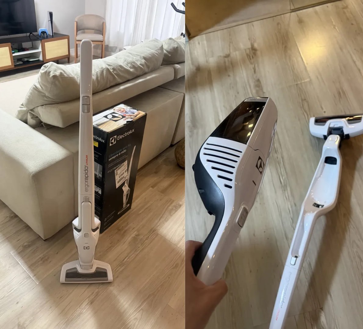 ✅ Aspirador de Pó Vertical Sem Fio Electrolux 2 em 1 Cyclone