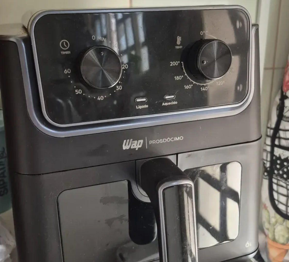 ✅ Airfryer 6 Litros Wap Visor e Luz Interna 127V
