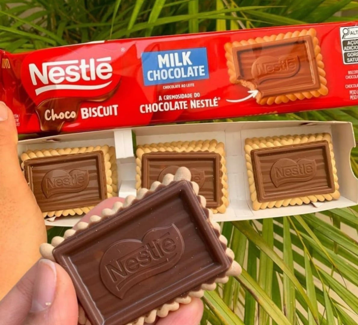 🍪 Biscoito com Chocolate Chocobiscuit Nestlé Ao Leite 78g