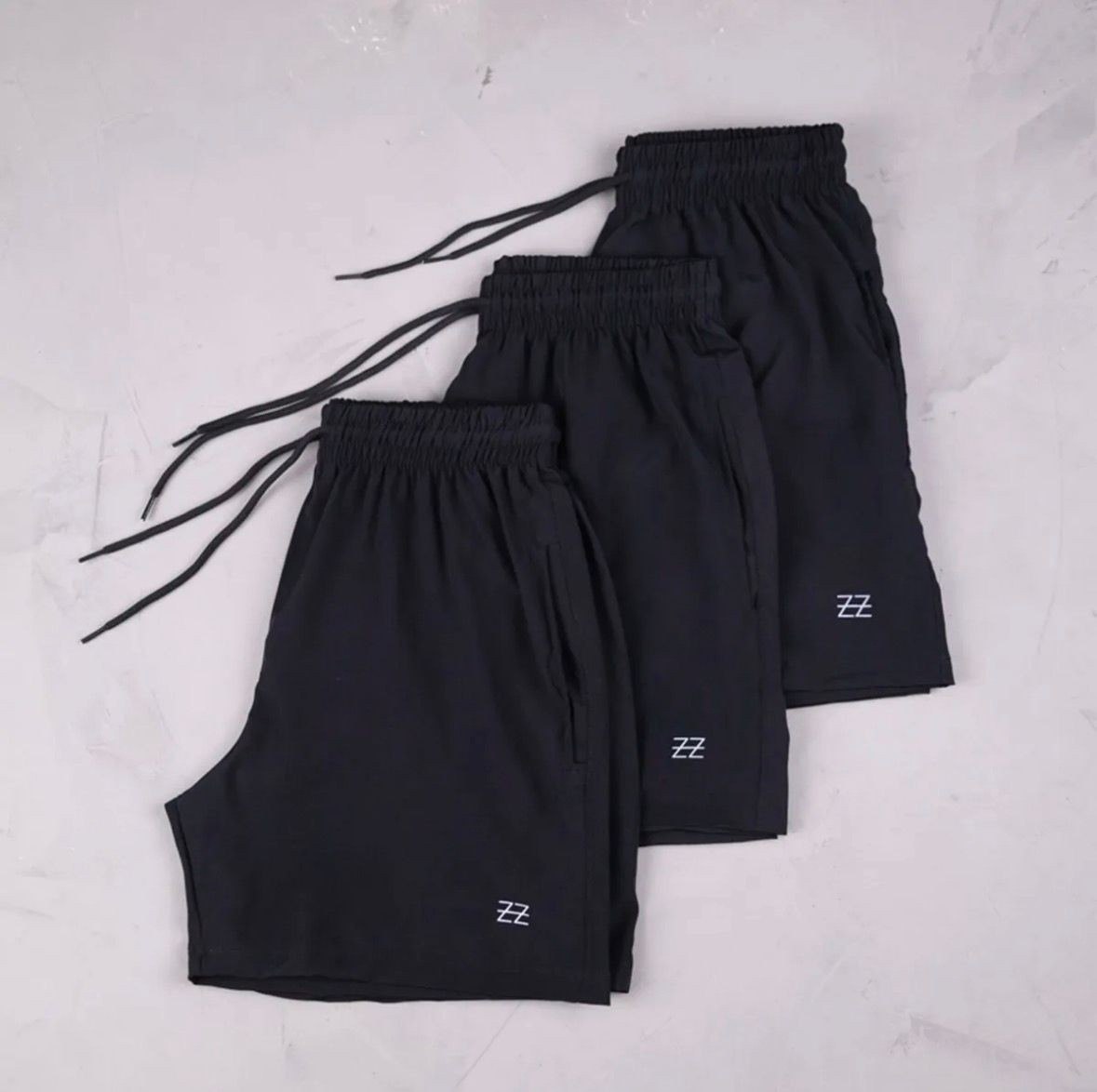🩳 Kit 3 Bermudas Poliéster Elastic