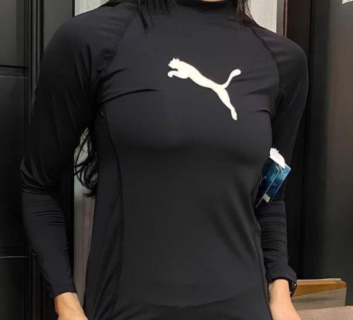 👕 Camiseta Térmica Puma Uv 50+ Manga Longa Feminino