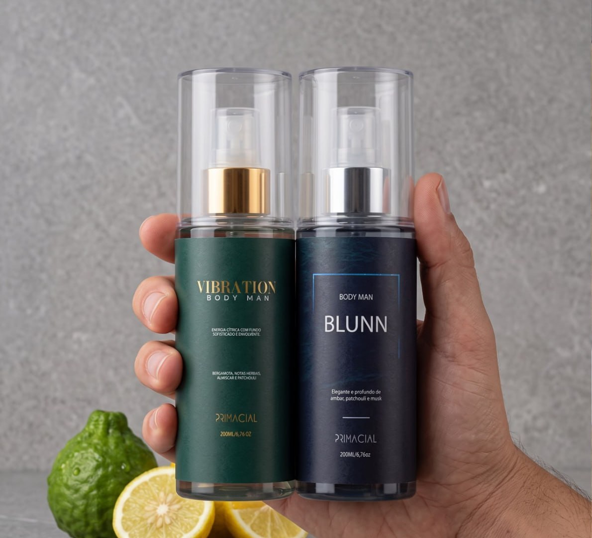 ✅ Kit Body Splash Masculino Vibration E Blunn 200ml