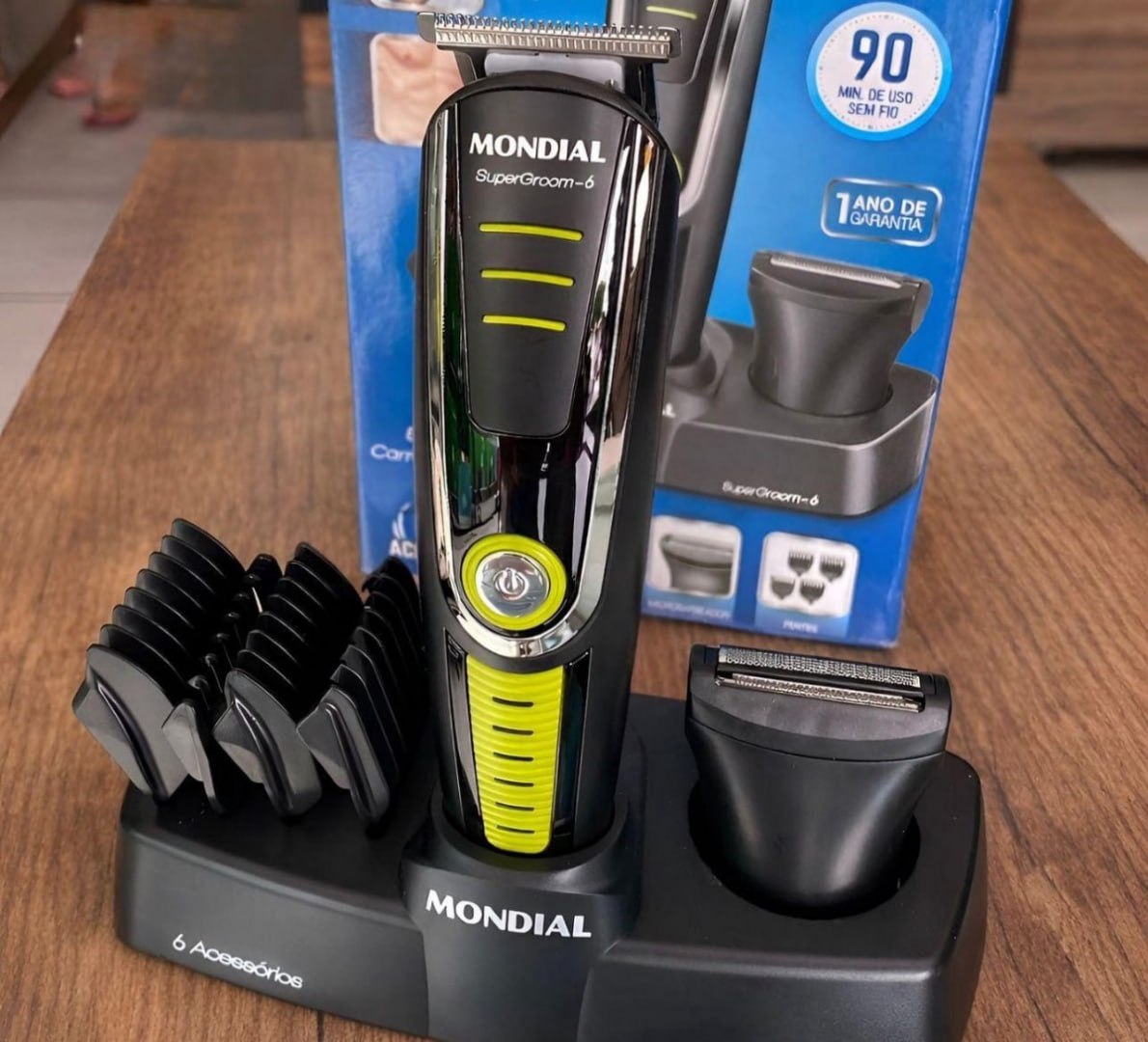 💈 Aparador de Pelos Super Groom 6 BG-04 Mondial 6W
