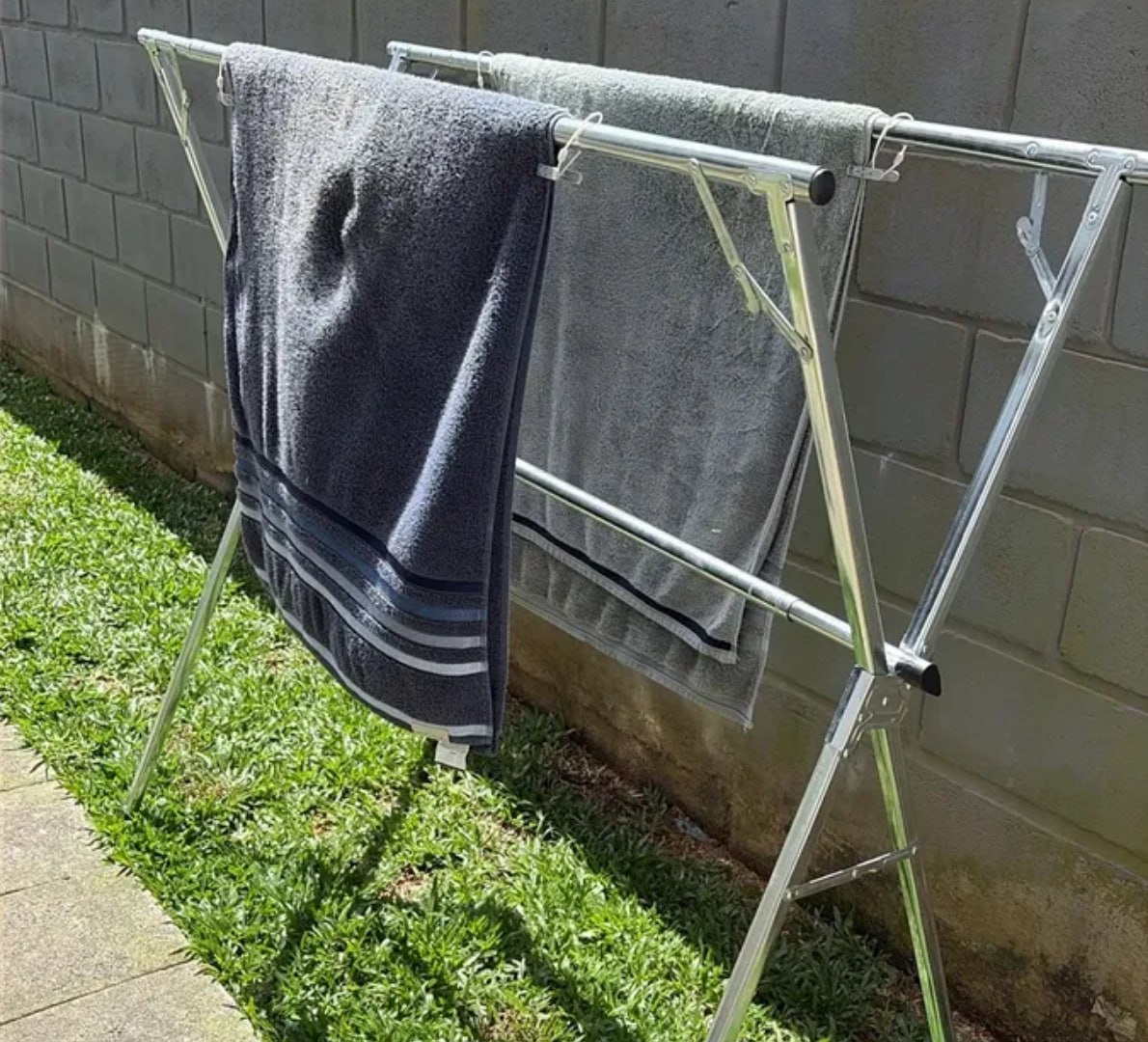 ✅ Varal De Chão Grande 3 Andares Dobrável 80kg