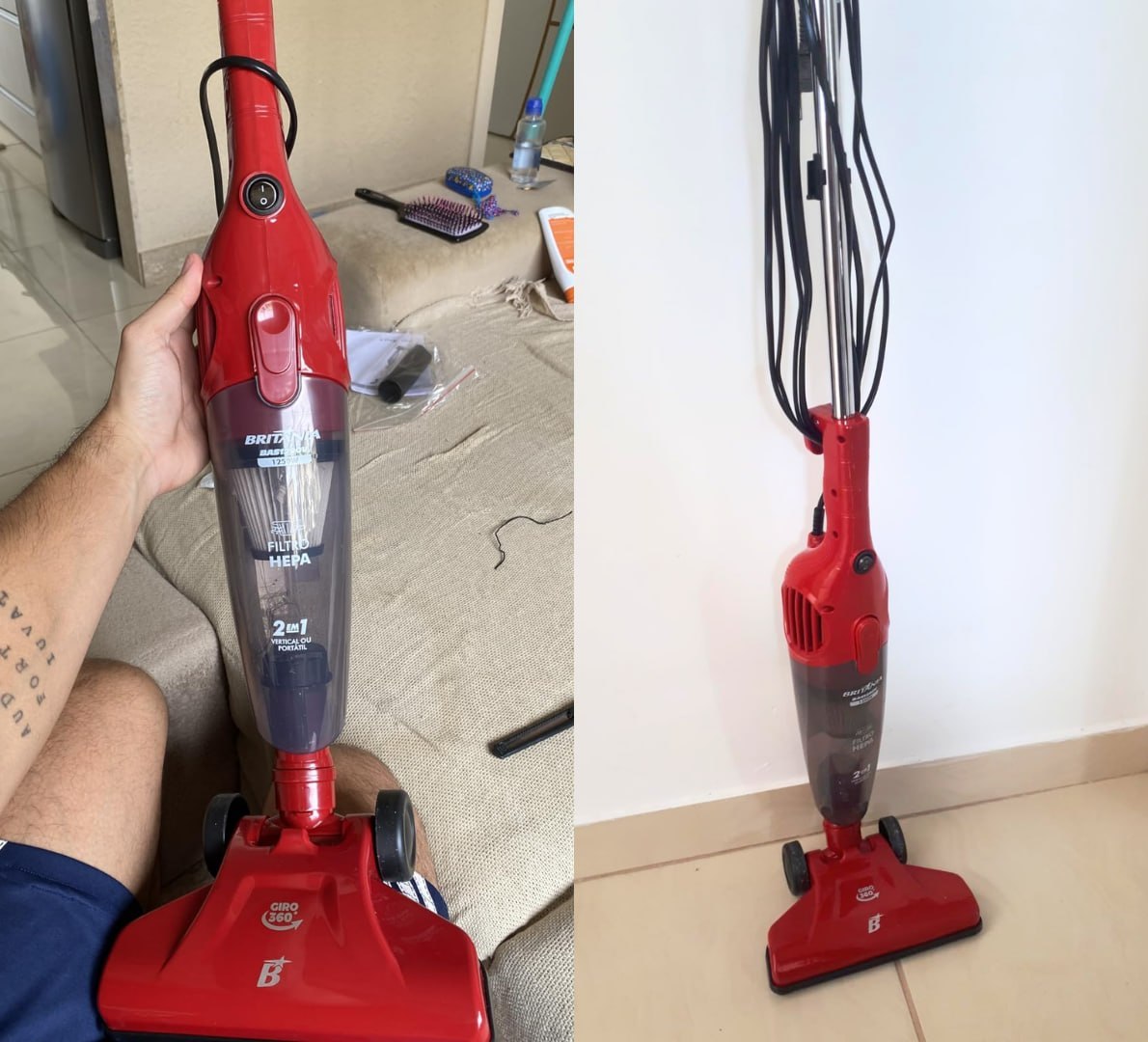 ✅ Aspirador de Pó Vertical Britânia 2 em 1 1350W 127V