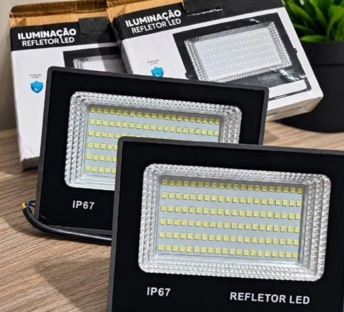 💡 Kit 2 Refletor Led 200w Holofote Bivolt