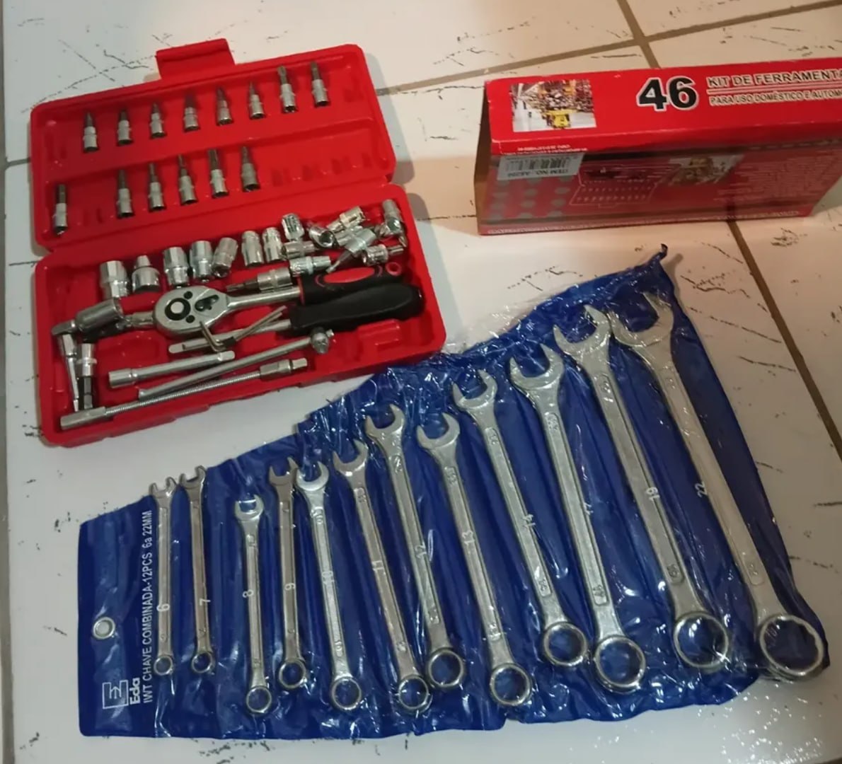 🧰 Kit Jogo De Ferramentas Completo + Maleta Hexon