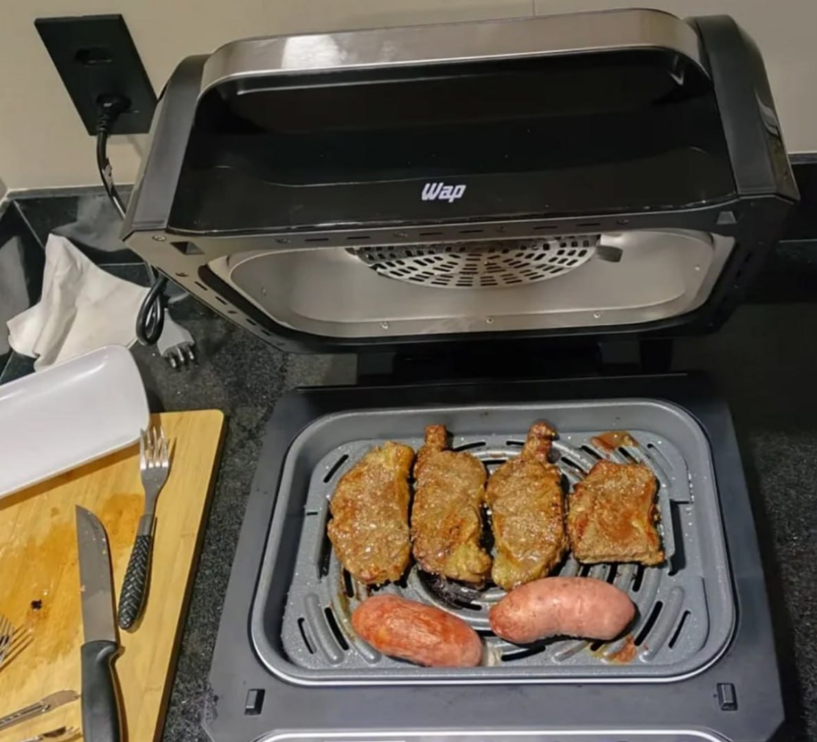 ♨️ Fritadeira Elétrica Air Fryer 8 Em 1 Wap Barbecue 220V