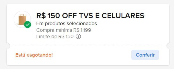 ⌛️ CUPOM ML ESGOTANDO ⌛️