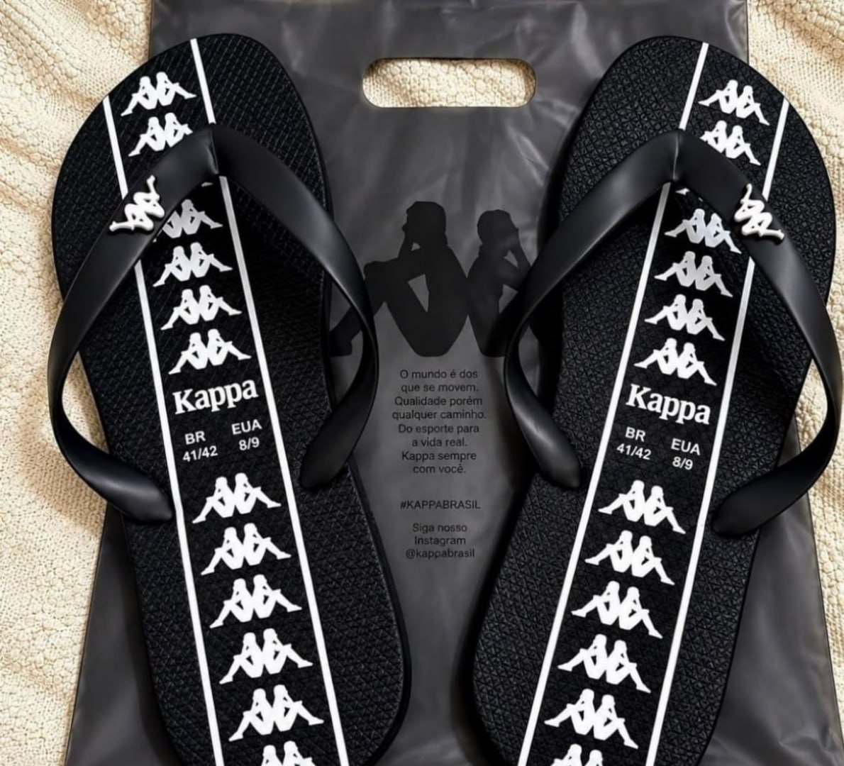 🩴 Chinelo Kappa Beach Adulto (3 Cores)