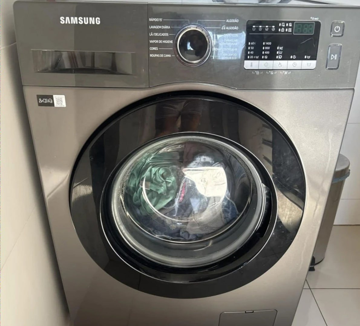 🫧 Lavadora Digital Inverter Samsung Inox 11kg