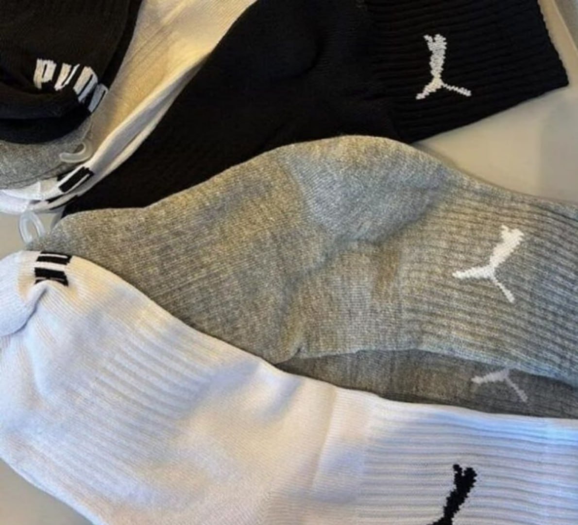 🧦 Kit 6 Pares Meias Puma Cano Médio