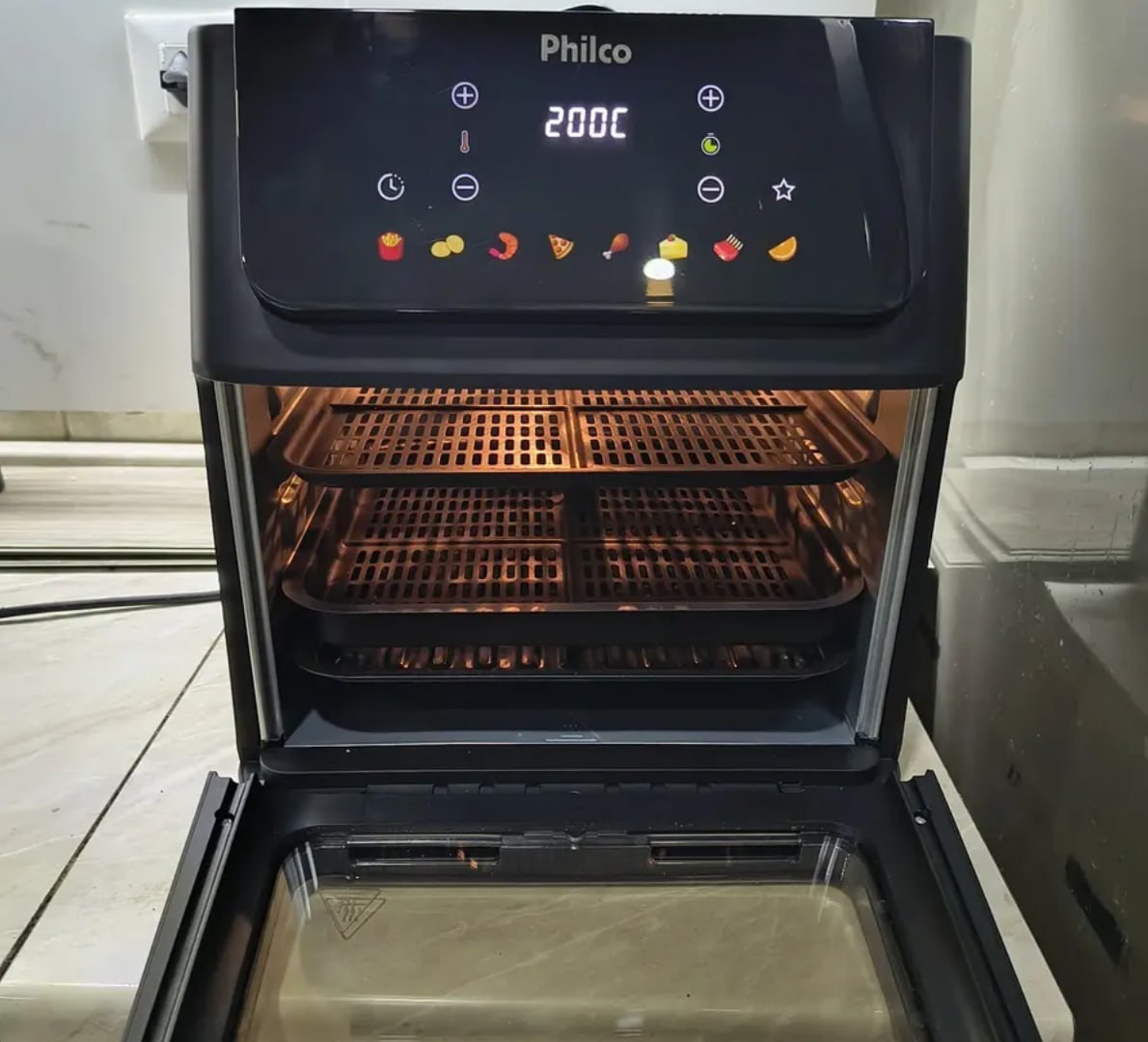 ♨️ Fritadeira Air Fryer 11 Litros 8 Funções 1800w Philco