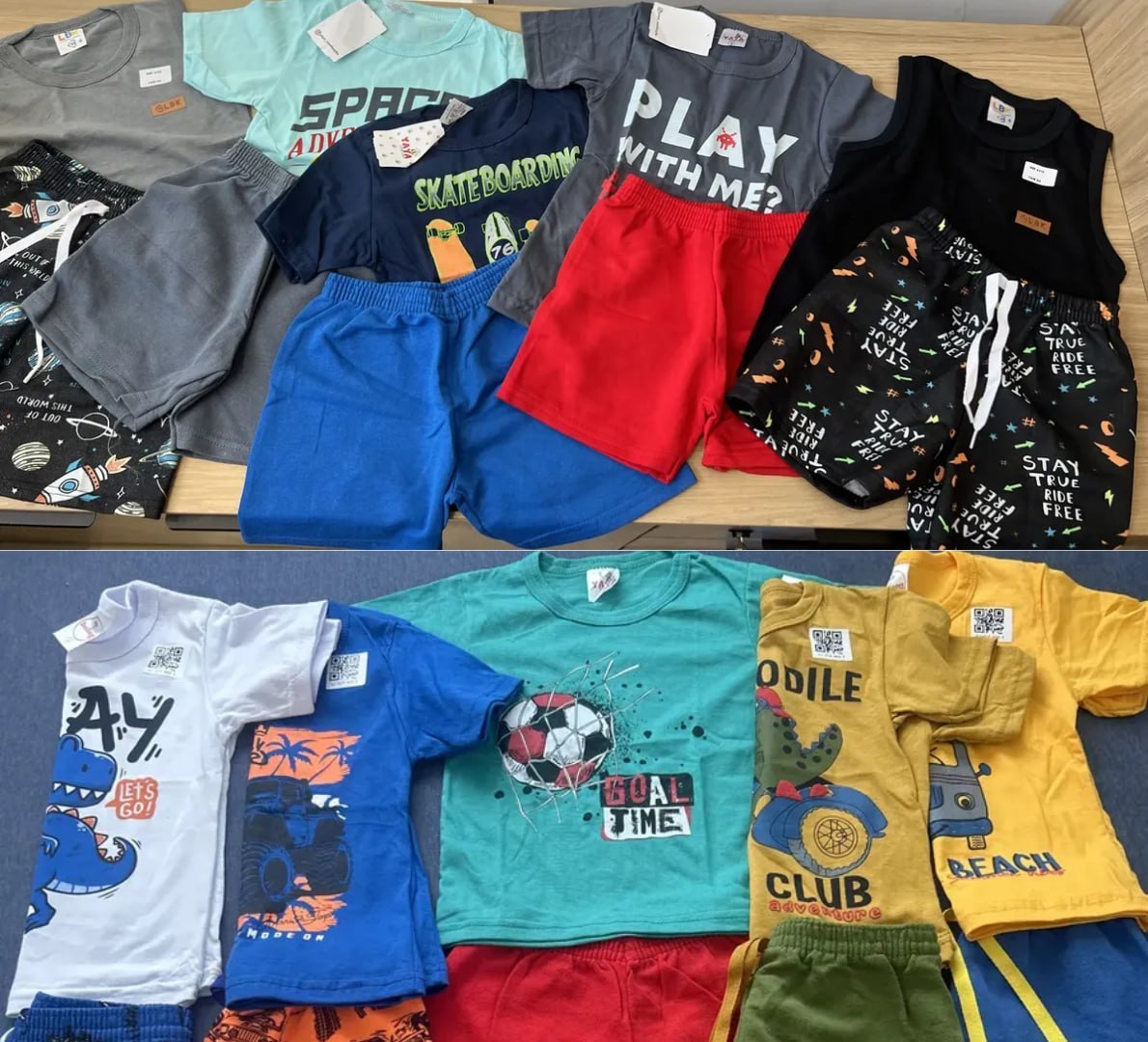 👕 Kit Sortido 5 Conjuntos Roupas Infantil