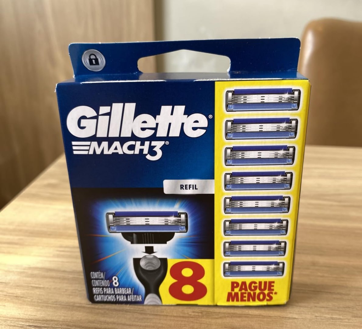🪒 Gillette Mach3 Carga para Aparelho de Barbear com 8 Unidades