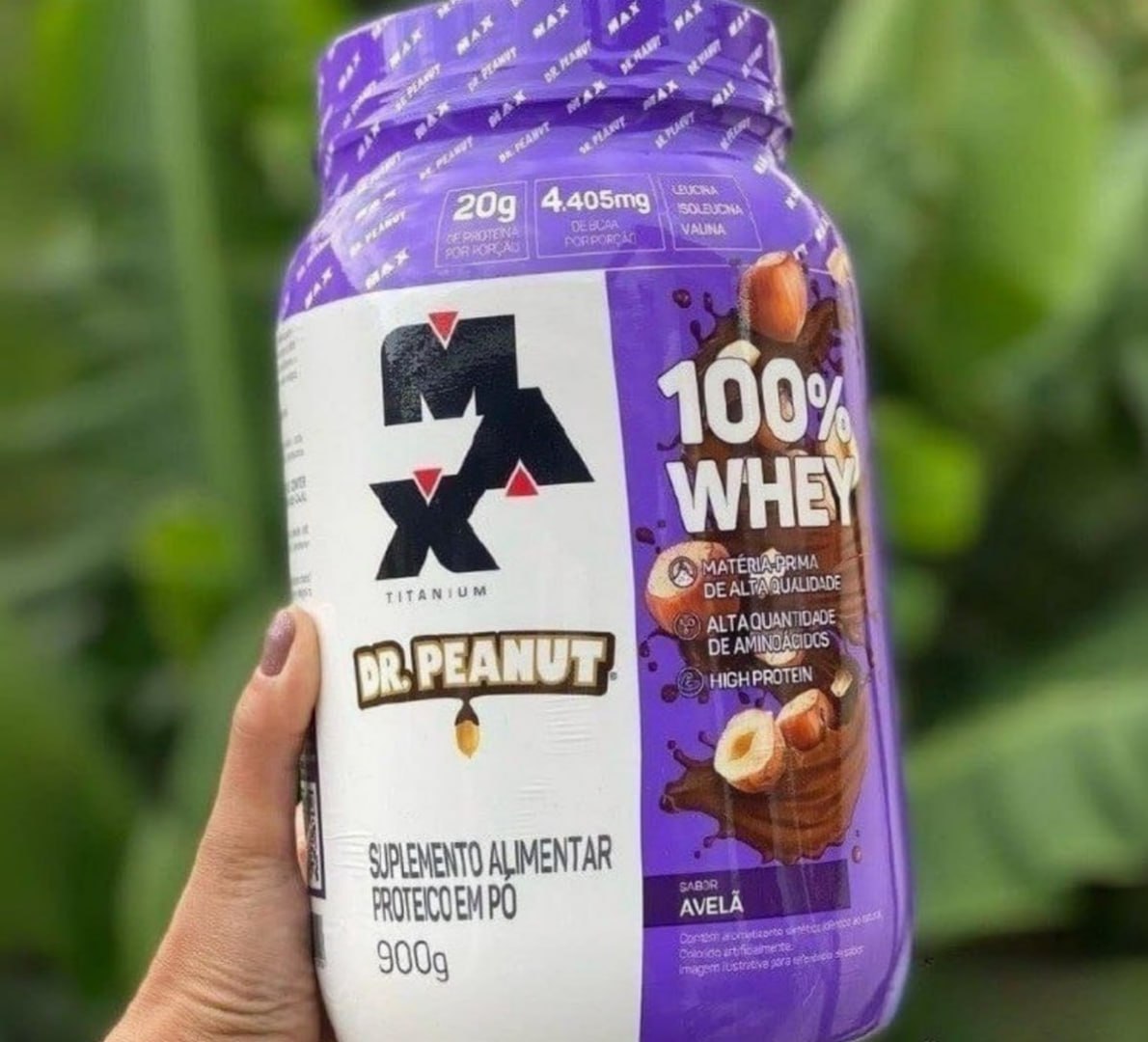💪 Whey Max Titanium Dr. Peanut 900g Avelã