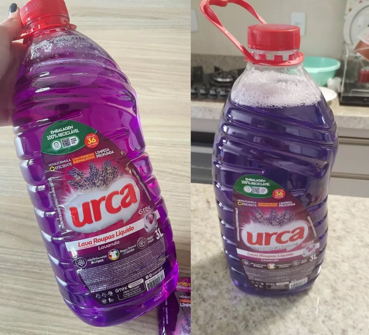 🫧 Lava Roupas Liquido Urca Lavanda - 3L
