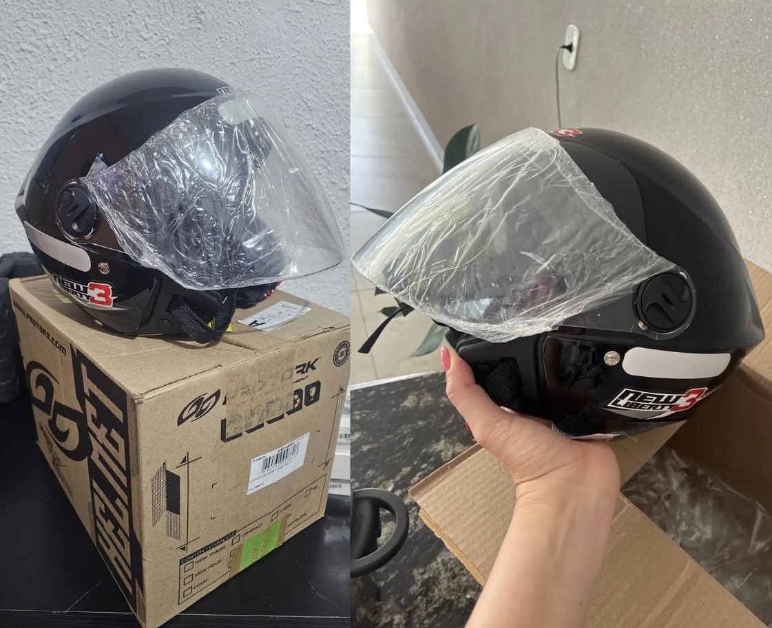 🪖 Capacete Para Moto Aberto Pro Tork New Liberty Three
