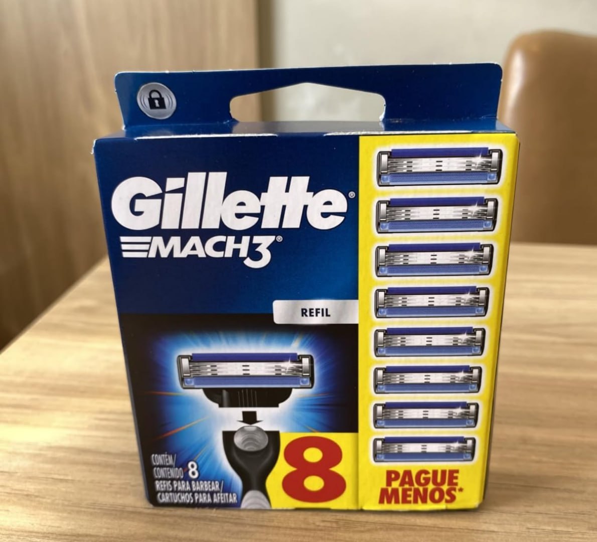 🪒 Gillette Mach3 Carga para Aparelho de Barbear com 8 Unidades