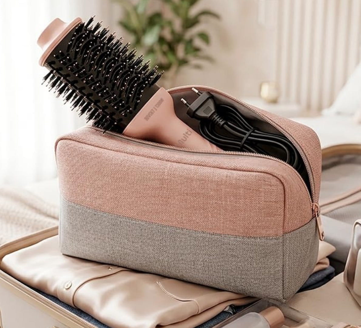 ✅ Escova Secadora Multi Care Brilho Rosé 1300W 3 Temperaturas Bivolt