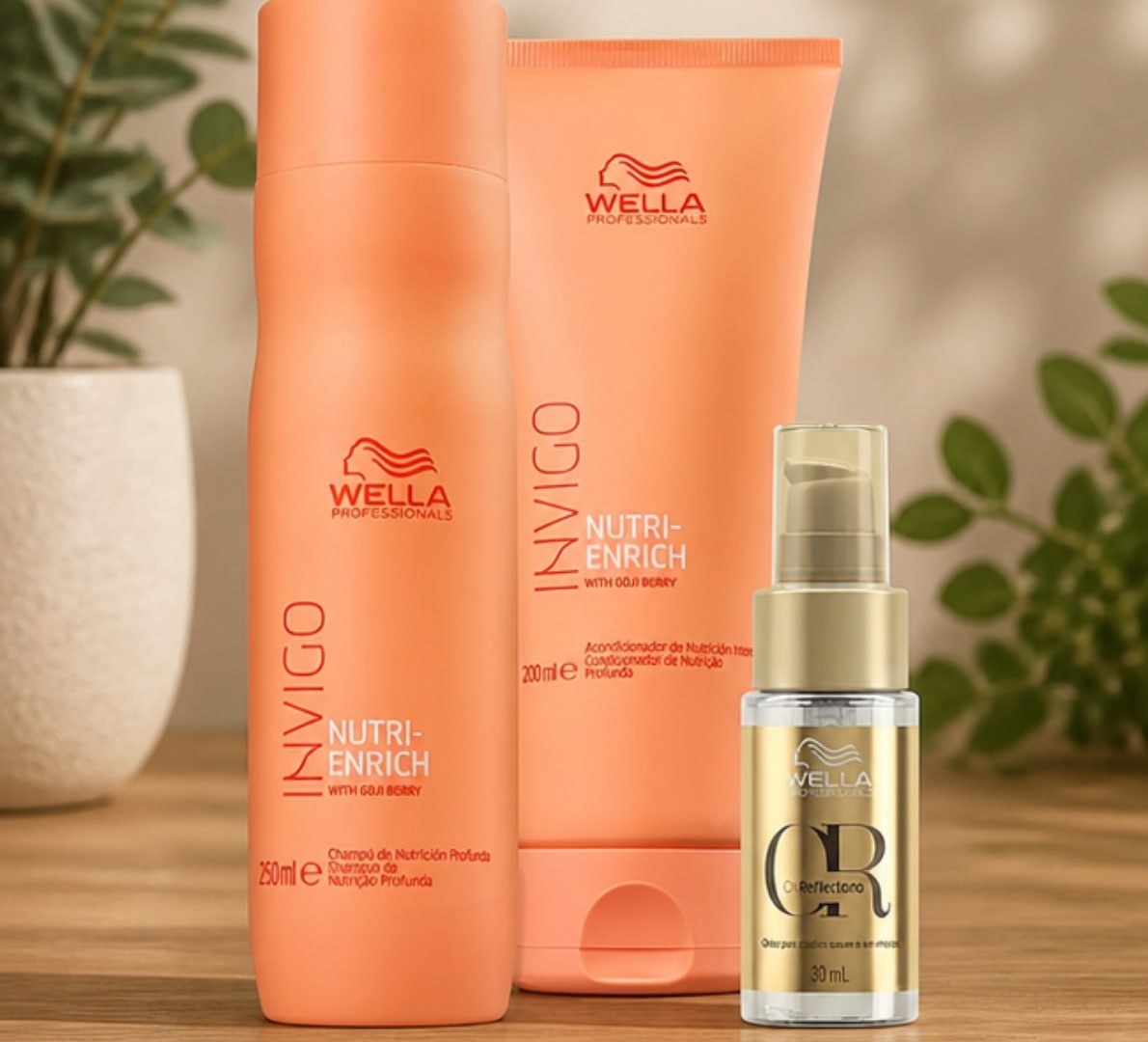 🫧 Wella Nutri-enrich Sh 250ml+cond 200ml+oil Reflections 30ml
