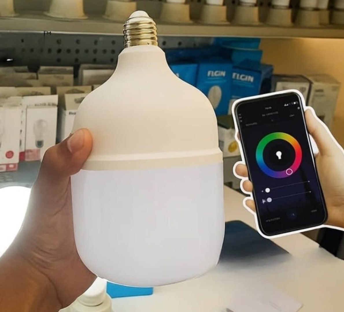💡 Lâmpada Inteligente Alta Potência 20W Elgin
