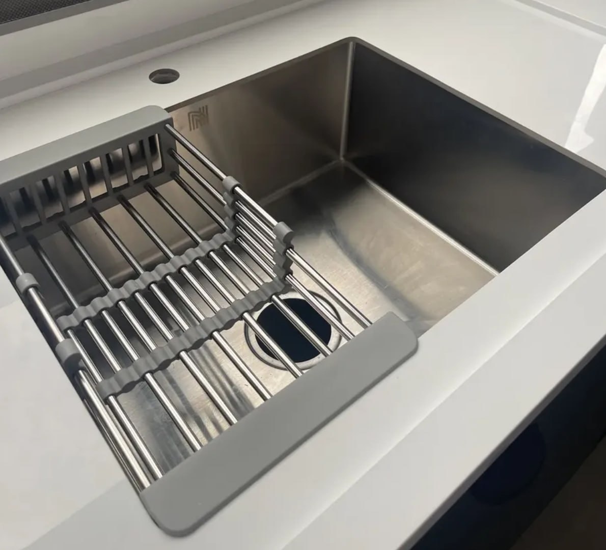 ✅ Cuba Gourmet Cozinha 60x45cm Aço Inox Escovado Com Escorredor Regulável