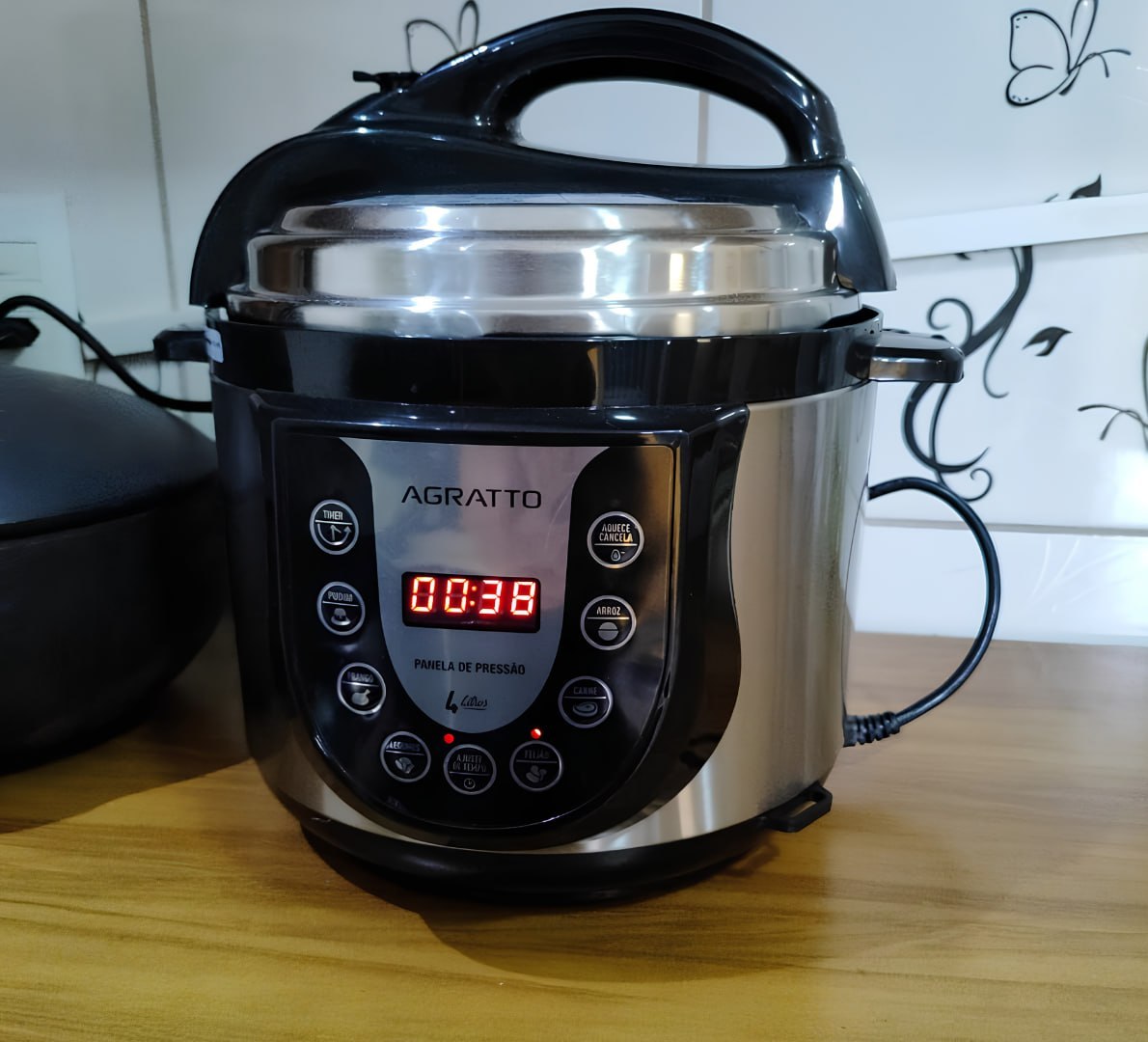 🥘 Panela de Pressão Eletrônica 127v/60hz Agratto, Inox