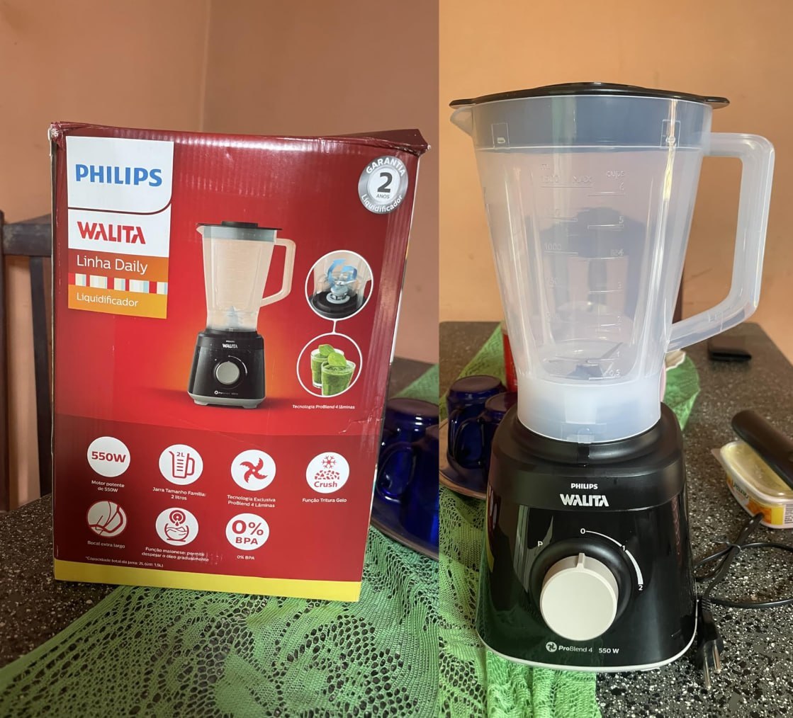 ✅ Liquidificador Daily Philips Walita 2L 550W 220V