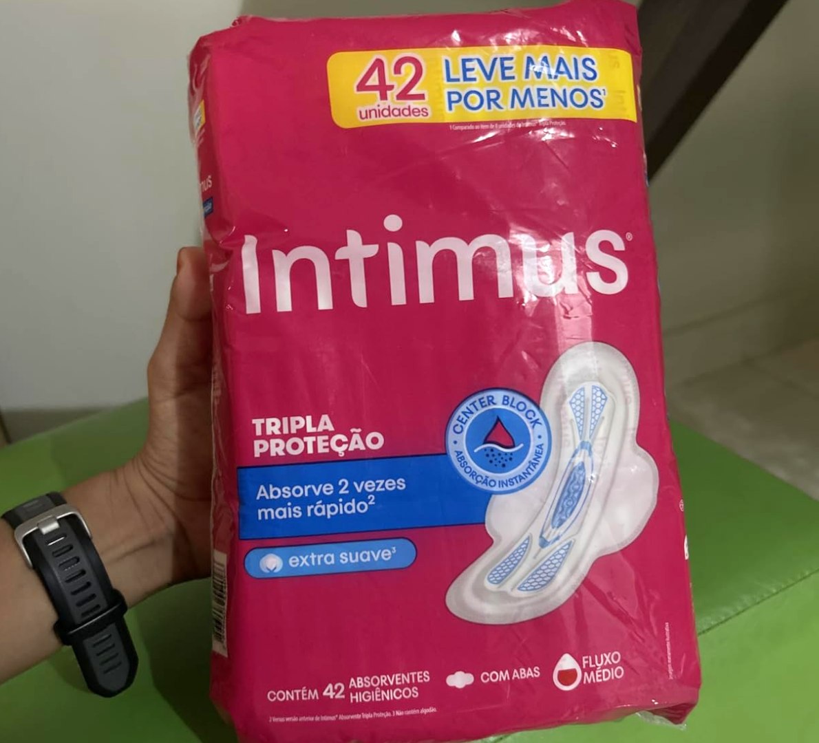 🩸 Intimus Absorvente Externo Tripla Proteção Com Abas - 42 unidades