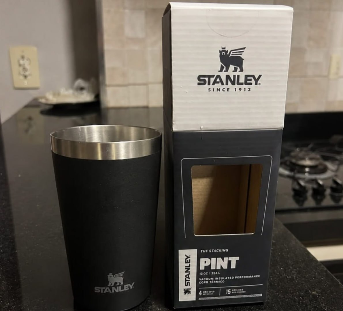 🧊 Copo Térmico Stanley Pint Adventure Black 2.0 354ml