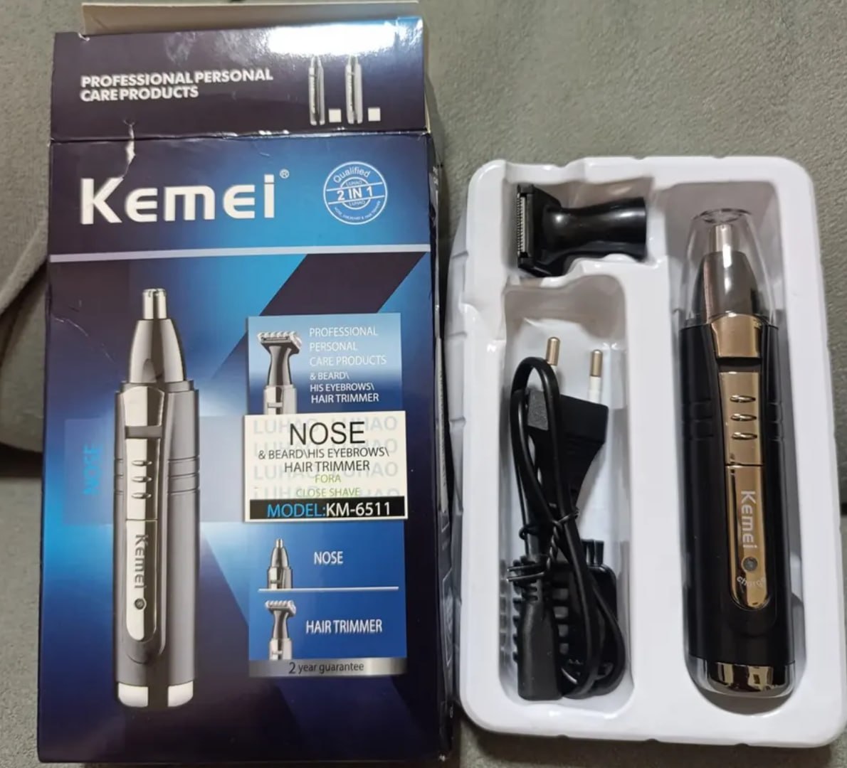 💈 Maquina Aparelho Removedor Aparador De Pelos Kemei