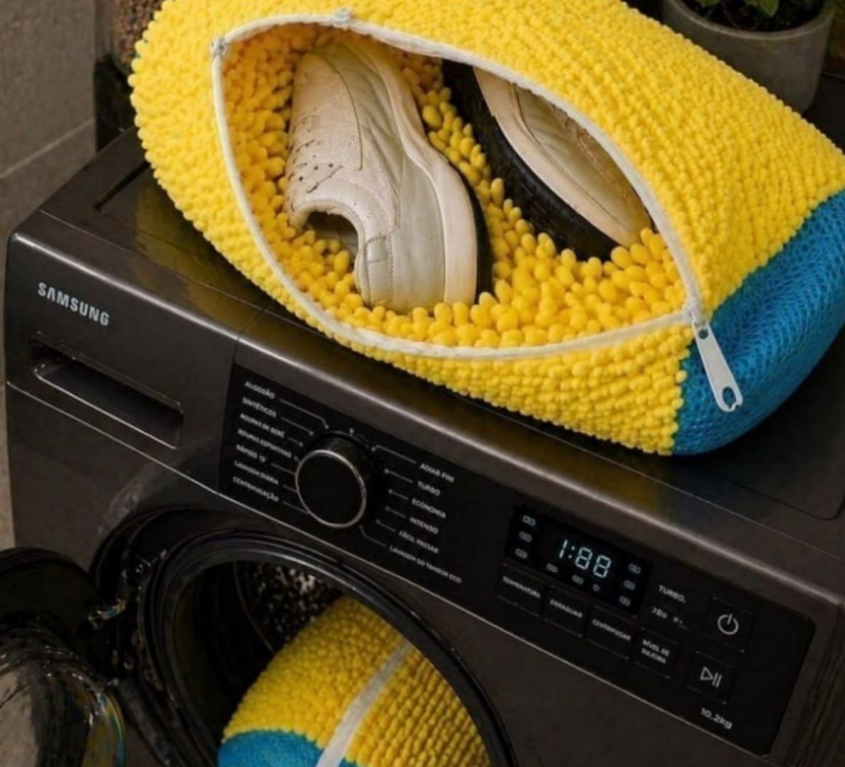 👟 Kit com 2 Sacos Para Lavar Sapatos na Máquina