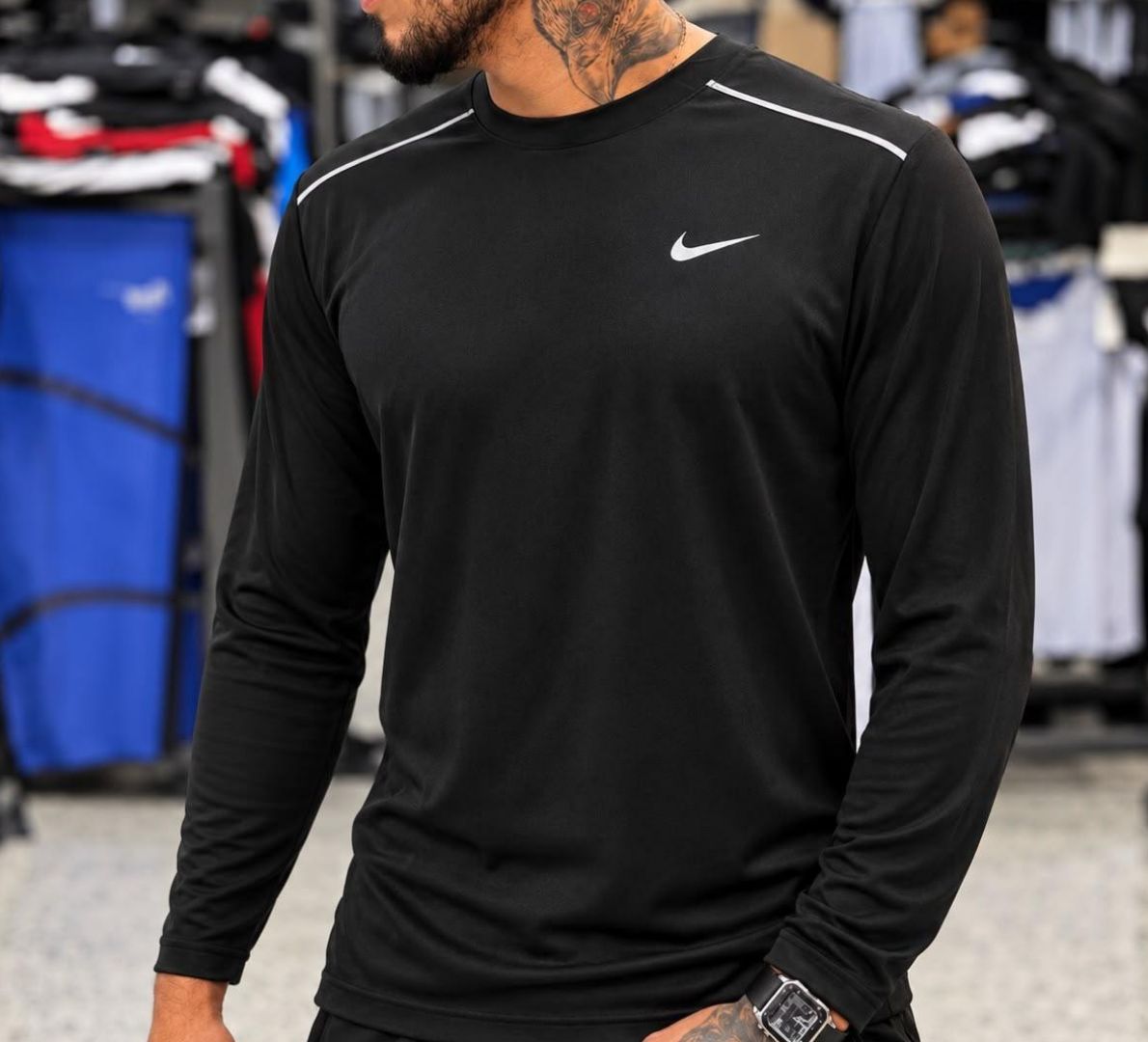 ✔️ Camiseta Dri-fit Nike Manga Longa Uv Miler