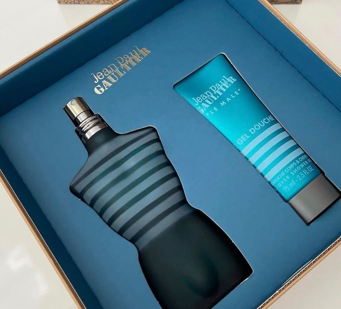 🌬 Kit Jean Paul Gaultier Le Male: Perfume EDT 75ml + Gel de Banho 75ml
