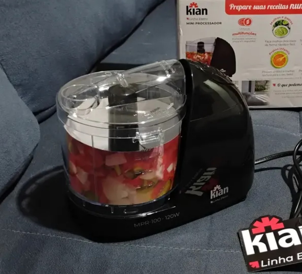 ✅ Mini Processador 500ml Kian 120W 127V