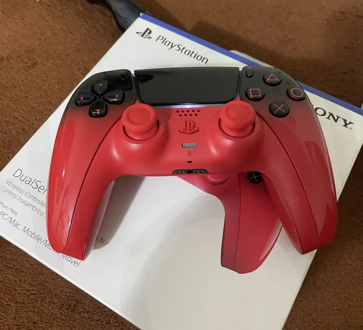🎮 Controle sem fio PlayStation DualSense Techno Red