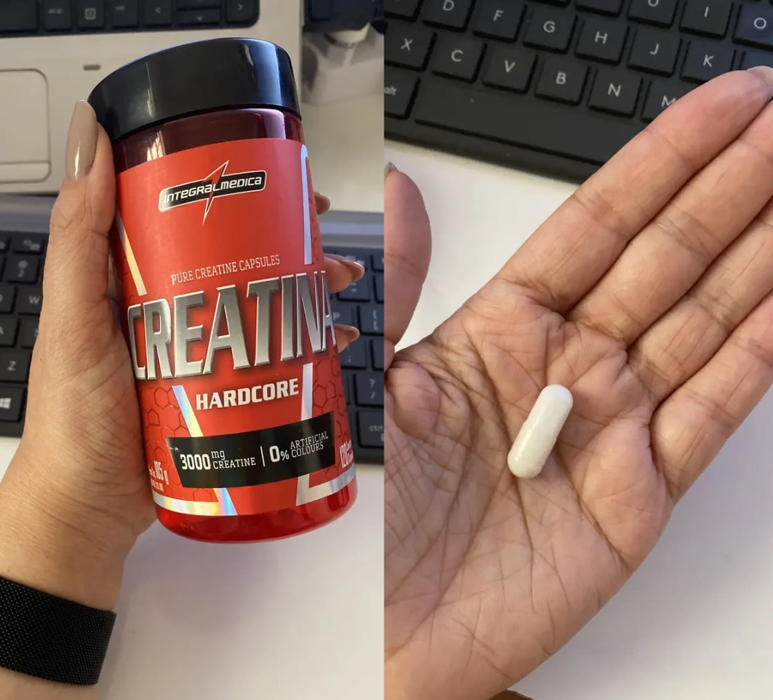 💪 Creatina Hardcore 100% Pura 120 Capsulas