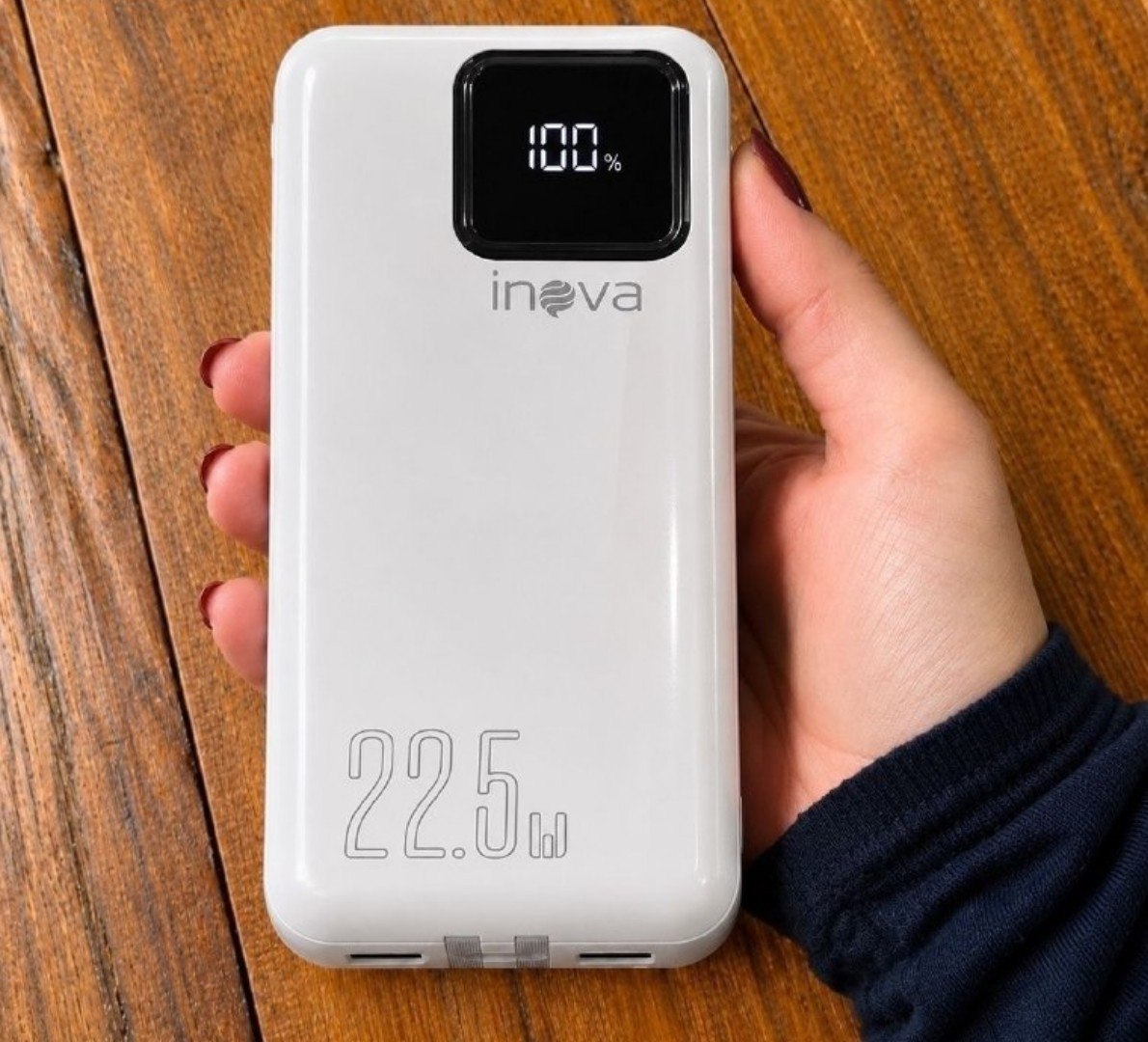 🔋 Power Bank com Cabo Integrado 20000mAh