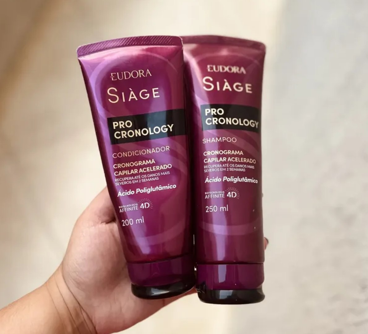 ✅ Combo Siàge Pro Cronology: Shampoo 250ml + Condicionador 200ml