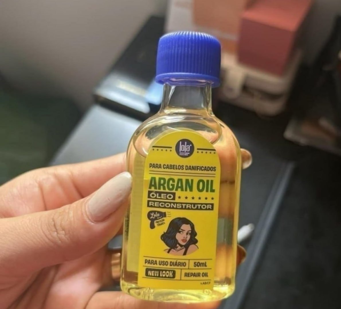 ✅ Argan Óleo Reparador 50ml Lola Cosmetics