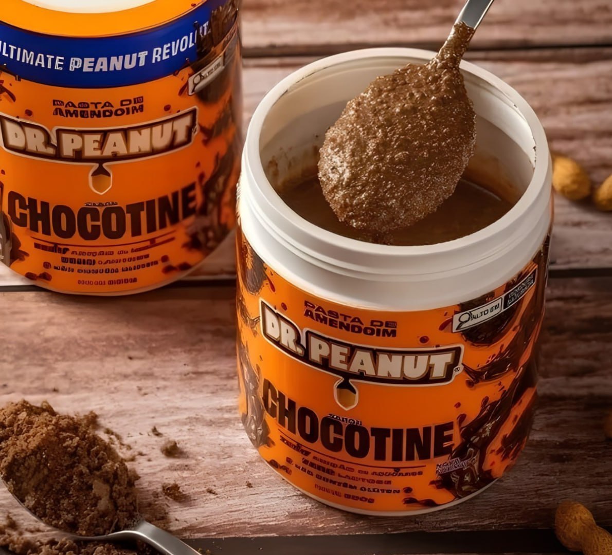 ✅ Pasta De Amendoim Dr. Peanut Com Whey Protein 600g