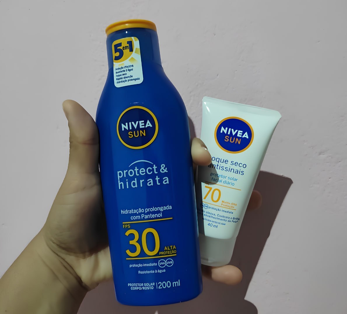 ☀️ Protetor Solar Corporal FPS 30 e Facial FPS 70 Nivea