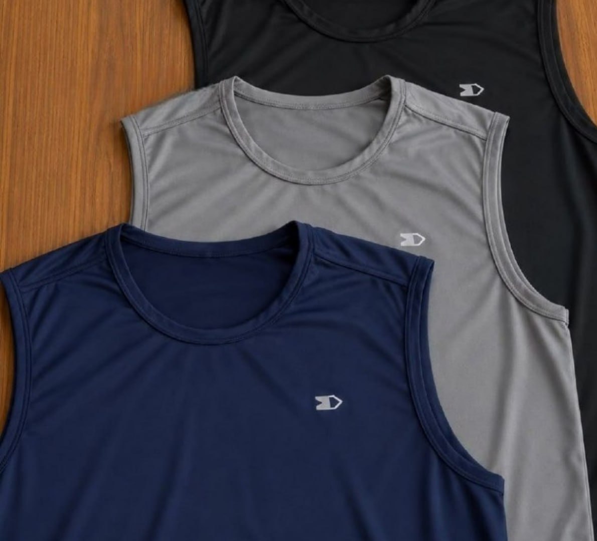 👕 Kit 3 Camisas Regatas Dry-fit Sandrini